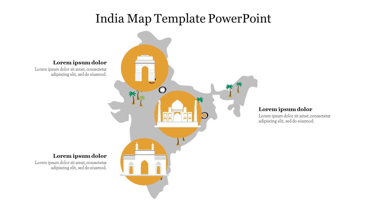 India Map Template PowerPoint
